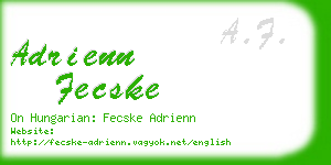 adrienn fecske business card